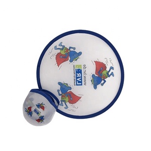 Disques volants pliables en polyester et nylon écologiques, imprimés en sérigraphie, certifiés <span class=keywords><strong>CE</strong></span>, taille personnalisable 20 cm, promotionnels - Product Image 4