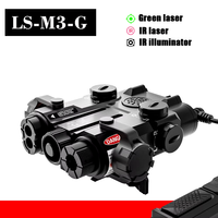 Lampe torche laser Laserspeed LS-M3, faisceau laser vert, viseur de visée, illuminateur laser IR puissant
