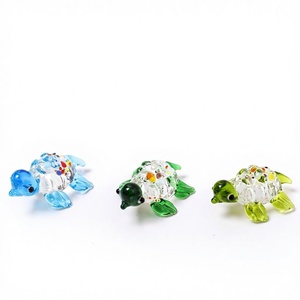 Nieuwe stijl kleine schildpad gepolijste gekleurde ambachtelijke ornament huisdecoratie <span class=keywords><strong>aquarium</strong></span> landschapsdecoratie vis voor decoraties - Product Image 1