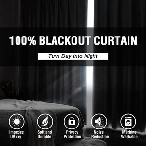 <span class=keywords><strong>Tende</strong></span> Termoisolanti JA con Occhielli, Moderne in 100% Poliestere, per Finestre di Camera da Letto <span class=keywords><strong>e</strong></span> Soggiorno, Completamente Oscuranti - Product Image 4