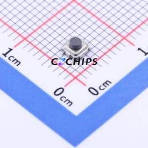 YTS-A007-1C Tactile Switch SMD Switch Single Pole Single Throw Round Button 1.6N Vertical Mount - Product Image 1