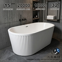 Baignoire autoportante ovale moderne pour, vente en gros d'usine, usage domestique, salle de bain, hôtel, projet villa
