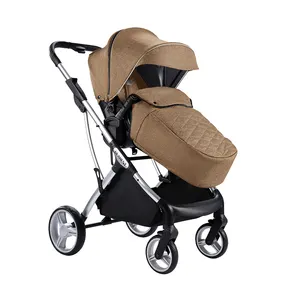 Liefste 1208 Luxe Kinderwagen Met Omkeerbare Seat Een Hand Fold 2 In 1 Winter Kinderwagen Kinderwagen