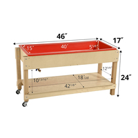 Table sensorielle Montessori pour tout-petits avec bacs Activité éducative Table de jeu en bois pour enfants Artisanat pour jeu sensoriel et artisanat