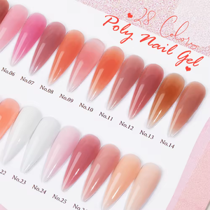 전문 빠른 연장 쉬운 흡수 아크릴 네일 아크릴 젤 200 + 색상 세트 30ml 튜브 OEM 개인 라벨 글리터 폴리 젤 - Product Image 4