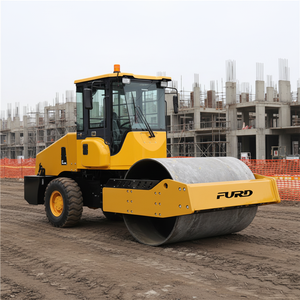 Compacteur à tambour lisse <span class=keywords><strong>de</strong></span> 6 tonnes, <span class=keywords><strong>rouleau</strong></span> compresseur à tambour unique pour routes, prix usine - Product Image 1