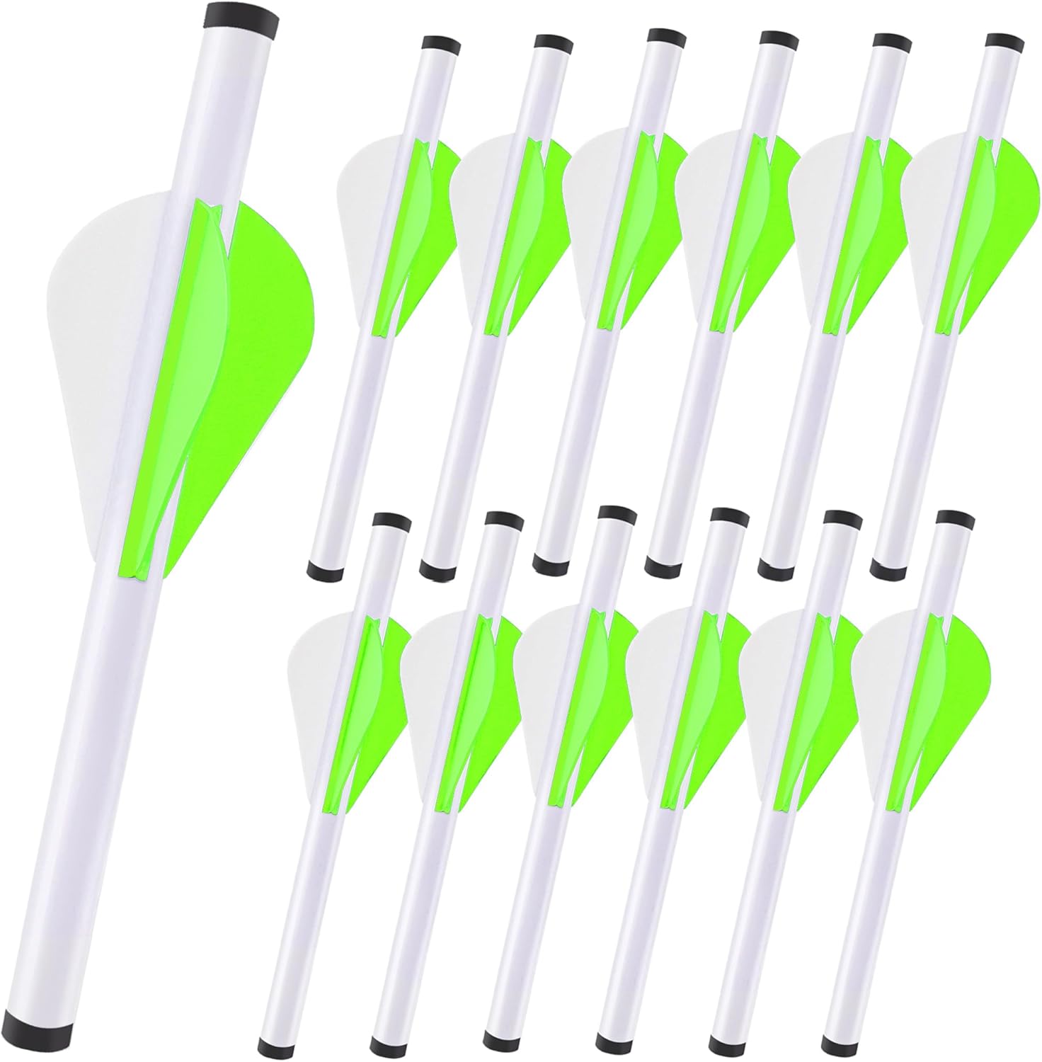Verde fluorescente--12 piezas