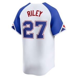 Venta al por mayor bordado Atlanta béisbol Jersey blanco #28 Matt Olson #13 Ronald Acuna Jr. #10 Chipper <span class=keywords><strong>Jones</strong></span> Jersey uniforme de béisbol - Product Image 6