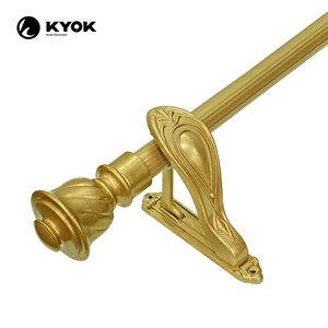 KYOK <span class=keywords><strong>Tringle</strong></span> à <span class=keywords><strong>rideau</strong></span> de luxe en <span class=keywords><strong>bambou</strong></span> doré caché Alternatives à la <span class=keywords><strong>tringle</strong></span> à <span class=keywords><strong>rideau</strong></span> à charnière romaine nordique Accessoires pour la maison - Product Image 3