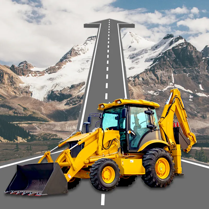 Dijual traktor backhoe tipe JCB Cina WZ40-28 backhoe Loader