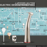 Micromoteur électrique dentaire chirurgical créatif pour implant, pièce à main en acier, classe II, certifié CE ISO, MT-T95, garantie 1 an