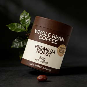 Conteneur cylindrique <span class=keywords><strong>en</strong></span> kraft biodégradable personnalisé pour les grains de <span class=keywords><strong>café</strong></span> fraîchement torréfiés - Product Image 4