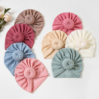 Venta caliente sólido bebé sombrero turbante infantil niño recién nacido bebé gorro gorros diademas para bebé niñas Niño