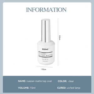 JTING Professionnel Vente en Gros Qualité Supérieure Effet Super Mat Gel Polish Couche de Finition Mate Russe OEM ODM Marque Privée - Product Image 2