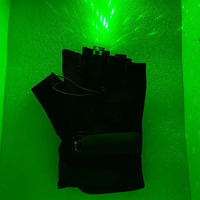 Gants laser LED multilignes rouge-vert, 4 faisceaux laser LED pour doigts, accessoires de spectacle de danse en boîte de nuit