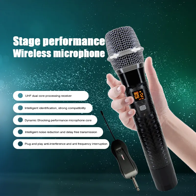 Pro Audio U-Band FM Wireless Mic Professional Dynamic The Directed Long Range Wireless Microphone