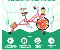Bicicleta de Pedales para Niños EXI con Máquina de Burbujas, Naranja, de Una Velocidad, para Fiestas, Equipo de Diversión, Smoothie Giratorio