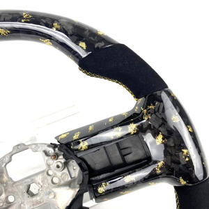 Volante Deportivo Personalizado Kryvex para <span class=keywords><strong>Mustang</strong></span> 2010-2014, en Cuero, con 3 Radios, de Fibra de Carbono y Aleación - Product Image 5