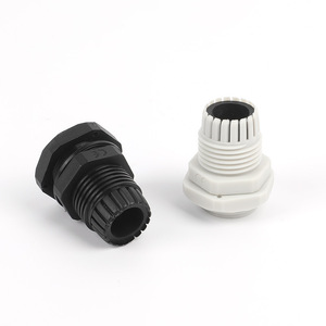 Conector de Plástico con Rosca Externa IP65, Tipo PG, Impermeable, Negro/Blanco, 12-30mm, para Cables de Nylon - Product Image 4