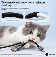 Kabel Data Pengisian Cepat Tipe-C 100W Merah Hitam Nylon Kepang Tembaga Murni OEM/ODM Panjang 1m-3m untuk iPhone OPPO