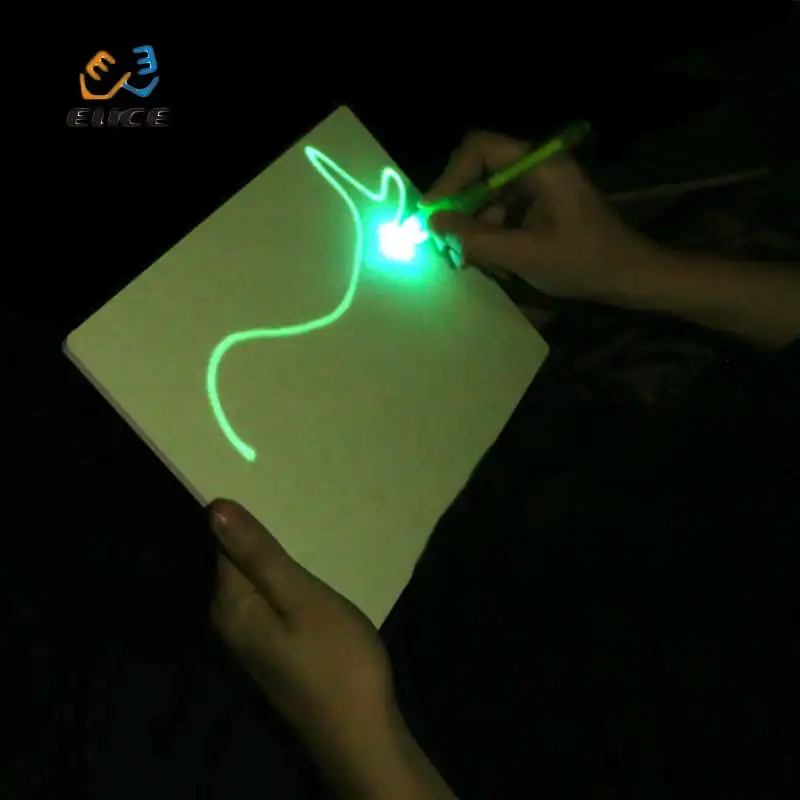 Tablero de dibujo creativo para niños, tabla de dibujo fluorescente con almohadilla luminosa, novedad de 2022