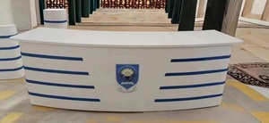 Escritorio de Estación de Trabajo Personalizado para <span class=keywords><strong>Noticias</strong></span>, Entrevistas, Transmisiones, Mesa Moderna con LED para Estudio de TV y Radio - Product Image 2