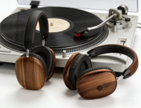 Casque sans fil supra-auriculaire en bois de qualité supérieure, son stéréo HiFi sans fil, casque à réduction de bruit avec coussinets en mousse à mémoire de forme doux