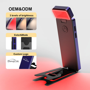 Wholesales Portable Red Light 623-630nm 670nm Eye Care Reading <b>Lamp</b> Clip On <b>Rechargeable</b> USB LED Book Light - Product Image 1