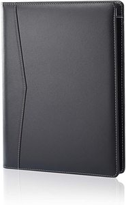 <strong>Padfolio</strong> Portfolio Leather Binder Interview Legal Document Organizer, Business Card Holder Included Letter Sized Writing <strong>Pad</strong> - Product Image 5