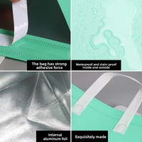 Sac de livraison isotherme moderne BAGTOGO en gros, avec feuille violette adhésive double face de 2 pouces pour garder au chaud