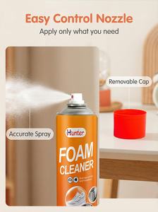 Nettoyant Mousse Voiture 300ml Entretien Anti-Taches Soin Imperméabilisant Nettoyage Intérieur Voiture Nettoyant Mousse Chaussures <span class=keywords><strong>Spray</strong></span> Multi-Usages - Product Image 5