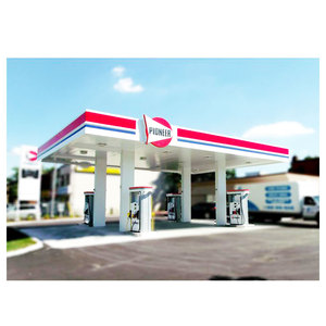 Siêu hiệu quả chi phí đúc sẵn không gian lâu dài khung kết cấu thép trạm xăng xây dựng trạm xăng - Product Image 2