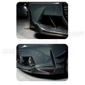 สปอยเลอร์กันชนหน้ารถยนต์แบบดิฟฟิวเซอร์สีดำเงา สำหรับตกแต่ง BMW M3 M4 G80 G82 ปี 2021+ อุปกรณ์ตกแต่งรถยนต์ - Product Image 6