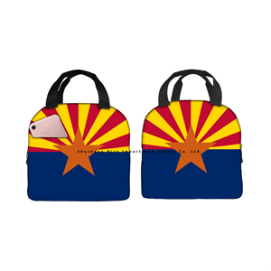 Personalizado discapacidad América <span class=keywords><strong>Alaska</strong></span> Estado Bandera Almuerzo Bolsa aislada Aislamiento térmico Almuerzo Bolsa - Product Image 2