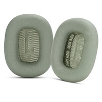Coussinets d'oreille en maille respirante pour AirPods Max, coussinets de remplacement en tissu tricoté doux, housses confortables pour écouteurs