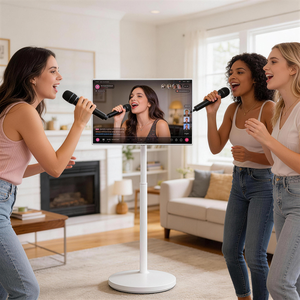 Televisor Portátil con Pantalla Táctil <span class=keywords><strong>de</strong></span> <span class=keywords><strong>32</strong></span>/43 <span class=keywords><strong>Pulgadas</strong></span>, Televisor Portátil 4k con Ruedas <span class=keywords><strong>de</strong></span> <span class=keywords><strong>32</strong></span> <span class=keywords><strong>Pulgadas</strong></span>, 2025, 8g, 128g, Pantalla Táctil, Android 15 - Product Image 3