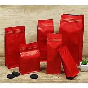 Keep Coffee Drying The Side Zipper Coffee Bags Pouchstand Up Coffee Bag With Air Release Valve