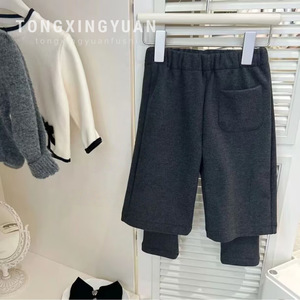 Tongxingyuan Girls Sweatpants Fleece <b>Lined</b> Thickened Winter <b>Pants</b> Baby Girls - Product Image 1