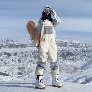 Multi-Kleuren Biologische Ski-Outfits Dames Jarretelbroek Sneeuw Past Bij Volwassenen Skipak Eendelig Snowboardpak