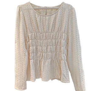 Camicetta da <span class=keywords><strong>donna</strong></span> elegante a manica lunga alla moda camicetta da <span class=keywords><strong>donna</strong></span> in <span class=keywords><strong>Chiffon</strong></span> estiva ampia in <span class=keywords><strong>Chiffon</strong></span> dal Design Patchwork di pizzo - Product Image 1