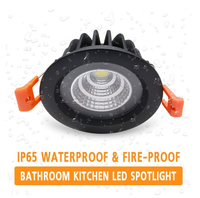 Spot lumineux LED encastrable pour le plafond, imperméable conforme à la norme IP65, éclairage d'intérieur, lumière à intensité réglable, idéal pour une salle de bain, 7/9/12/15w, ac 110/220V