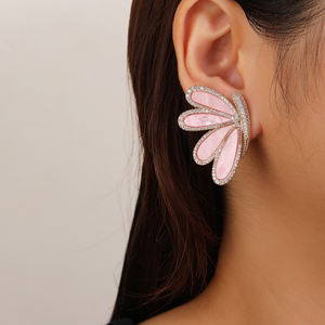 Moda Cubic Zircon Bowknot Stud Pendiente Nupcial Mujer Pendientes colgantes para aniversarios Proms - Product Image 2