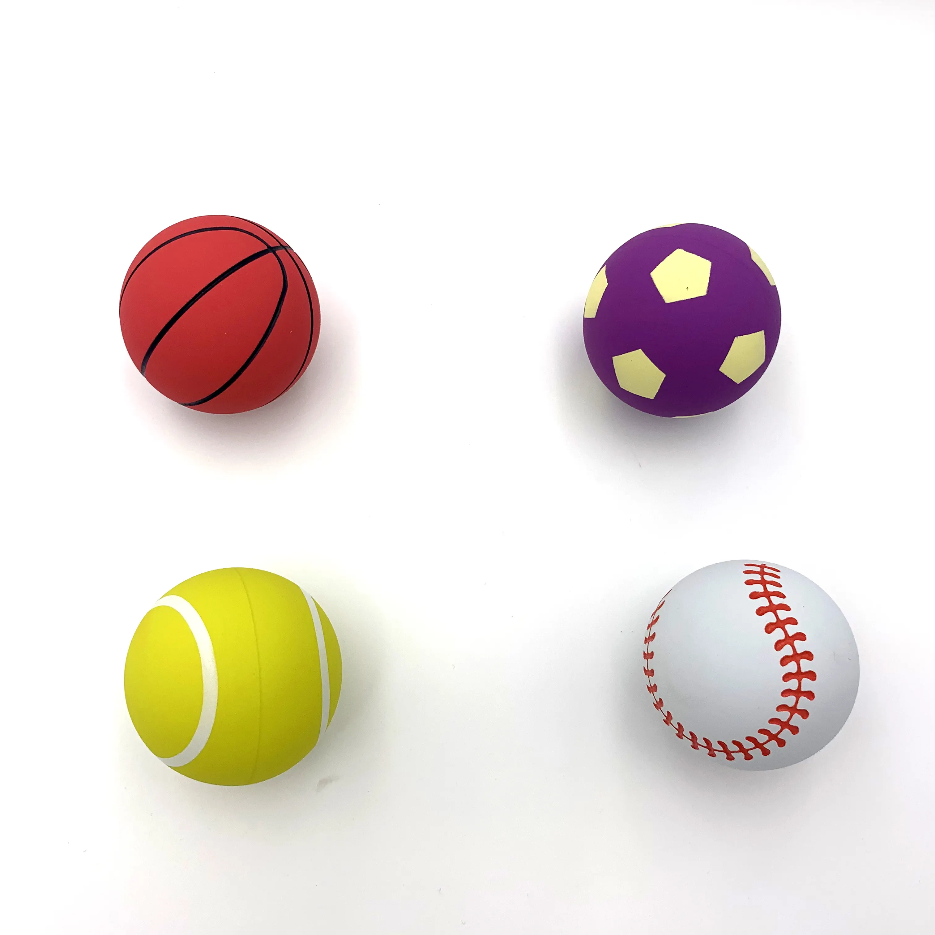 60 Mm Bouncing Yang Tinggi Sepak Bola/Basket/Baseball/Bola Tenis Olahraga Desain Warna Karet Melenting Bola Anak mainan Bola Tangan