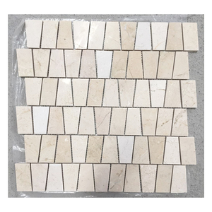 Azulejo <span class=keywords><strong>de</strong></span> mosaico <span class=keywords><strong>de</strong></span> mármol personalizado arco tira larga luz emperador beige GALALA piedra beige soleado baño interior azulejos cuadrados GALALA - Product Image 5