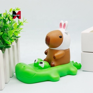 Capybara Crocodile cochon d'inde support de téléphone mignon guérison créatif bureau décor de bureau modè<span class=keywords><strong>le</strong></span> jouet ornement à collectionner Animal Art - Product Image 4