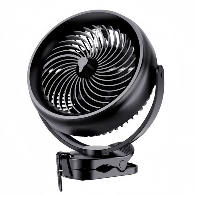 Small Battery Electric Desktop Fan Foldable with Light Wireless Silent Portable Household Use