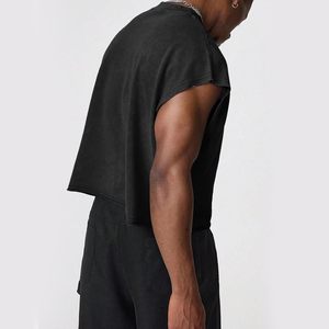 FOXA Men's Sleeveless Cotton Tank Top Dolman Sleeve Loose Fit Breathable Muscle Tee <b>Shirt</b> For <b>Running</b> And Casual Wear - Product Image 3
