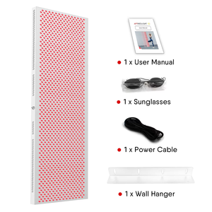 AQSHE Panneau LED <span class=keywords><strong>de</strong></span> luminothérapie à lumière rouge à double <span class=keywords><strong>puce</strong></span>, portable, mini, à <span class=keywords><strong>bouton</strong></span> tactile, 3000W, 6 longueurs d'onde, 300W, <span class=keywords><strong>de</strong></span> bureau, pour <span class=keywords><strong>lit</strong></span> <span class=keywords><strong>de</strong></span> sauna - Product Image 6