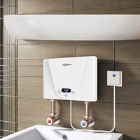 Ducha eléctrica instantánea integrada, termo ELCB de 220v para baño y cocina