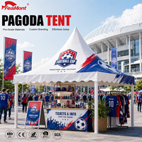 Tente Pagode Grande Hauteur FEAMONT 3x3m – Barnum Commercial pour Salons Professionnels et Événements Publicitaires en Extérieur – Marché UK